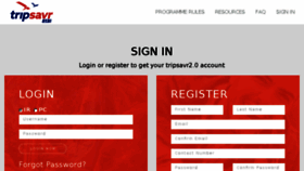 What Login.tripsavr2.com website looked like in 2017 (6 years ago)