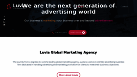 What Luvia.com website looked like in 2017 (6 years ago)