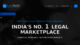 What Lawvedic.com website looked like in 2017 (6 years ago)