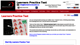 What Learners-practice-test.ca website looked like in 2017 (6 years ago)