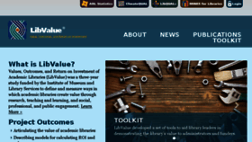What Libvalue.org website looked like in 2017 (7 years ago)