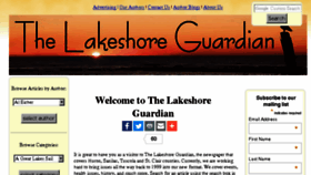 What Lakeshoreguardian.com website looked like in 2017 (6 years ago)