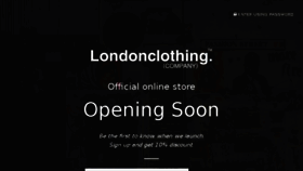 What London-clothing.com website looked like in 2017 (6 years ago)
