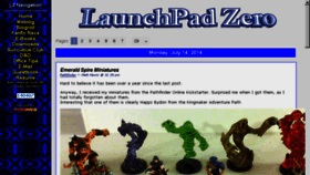 What Launchpadzero.net website looked like in 2017 (6 years ago)