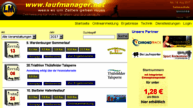 What Laufmanager.net website looked like in 2017 (6 years ago)