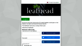 What Leafhead.com website looked like in 2017 (6 years ago)