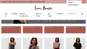 What Lovebonito.sg website looked like in 2017 (6 years ago)