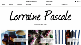 What Lorrainepascale.com website looked like in 2017 (6 years ago)