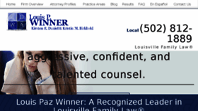 What Louisvillefamilylaw.com website looked like in 2017 (6 years ago)