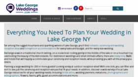 What Lakegeorgeweddings.com website looked like in 2017 (6 years ago)