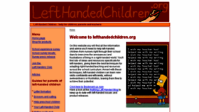 What Lefthandedchildren.org website looked like in 2017 (6 years ago)