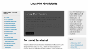 What Linuxmint-fi.info website looked like in 2017 (6 years ago)