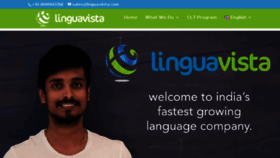 What Lingua-vista.com website looked like in 2017 (6 years ago)