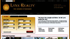 What Lynxrealty.com website looked like in 2017 (6 years ago)