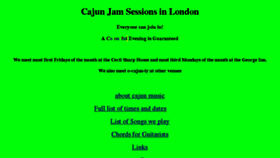 What Londoncajunjammers.org website looked like in 2017 (7 years ago)