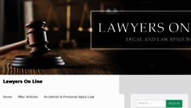 What Lawyers-on-line.com website looked like in 2017 (6 years ago)