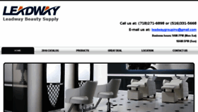 What Leadwaybeautysupply.com website looked like in 2017 (6 years ago)