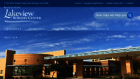 What Lakeviewsurgerycenter.com website looked like in 2017 (6 years ago)
