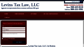 What Levinstaxlaw.com website looked like in 2017 (6 years ago)