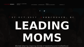 What Leadingmoms.ca website looked like in 2017 (6 years ago)