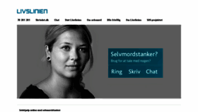 What Livslinien.dk website looked like in 2017 (6 years ago)