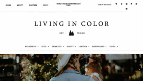 What Livingincolorblog.com website looked like in 2017 (6 years ago)