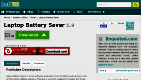 What Laptop-battery-saver.soft112.com website looked like in 2017 (6 years ago)