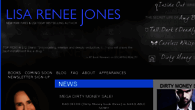 What Lisareneejones.com website looked like in 2017 (6 years ago)