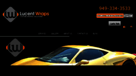 What Lucentwraps.com website looked like in 2017 (6 years ago)