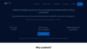 What Loudshark.com website looked like in 2017 (6 years ago)