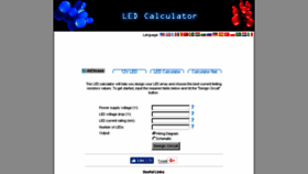 What Ledcalculator.net website looked like in 2017 (6 years ago)