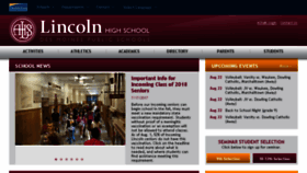 What Lincoln.dmschools.org website looked like in 2017 (6 years ago)