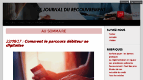 What Lejournaldurecouvrement.fr website looked like in 2017 (6 years ago)