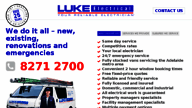 What Lukeelectrical.com website looked like in 2017 (6 years ago)