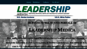 What Leadershipmedica.it website looked like in 2017 (6 years ago)