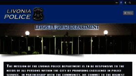 What Livoniapd.com website looked like in 2017 (6 years ago)