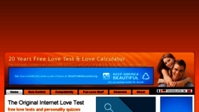 What Lovetest.com website looked like in 2017 (6 years ago)