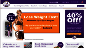 What Laweightloss.com website looked like in 2017 (6 years ago)