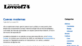 What Loveof74.es website looked like in 2017 (6 years ago)