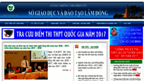 What Lamdong.edu.vn website looked like in 2017 (6 years ago)