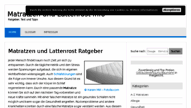 What Lattenrost-matratze.de website looked like in 2017 (6 years ago)