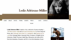 What Lesliemillerpoet.com website looked like in 2017 (6 years ago)