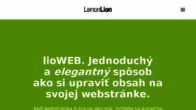 What Lioweb.sk website looked like in 2017 (6 years ago)
