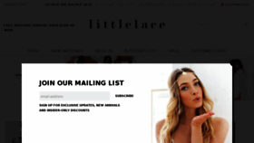 What Littlelace.co website looked like in 2017 (6 years ago)