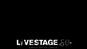 What Livestage.se website looked like in 2017 (6 years ago)