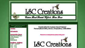 What Lsccreations.com website looked like in 2017 (6 years ago)