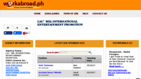 What Laumel.workabroad.ph website looked like in 2017 (6 years ago)