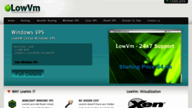 What Lowvm.com website looked like in 2017 (6 years ago)