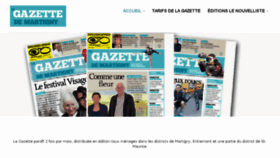 What Lagazette.ch website looked like in 2017 (6 years ago)