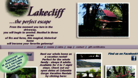 What Lakecliffbnb.com website looked like in 2017 (6 years ago)